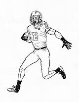 Coloring Football Nfl Pages Player Players Drawing Printable Color American Coloring4free Kids Scoring Touch Down Calvin Johnson Wilson Russell Drawings sketch template