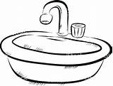 Sink Drawing Bathroom Basin Clipart Getdrawings Drawings Paintingvalley sketch template