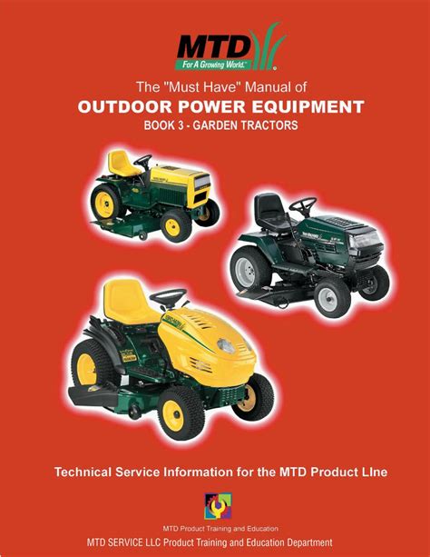 mtd garden tractors user manual   manualslib