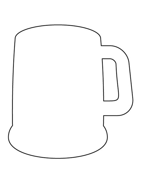 printable beer mug template
