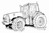 Traktoren sketch template
