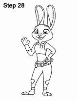 Zootopia Judy Hopps Drawing Draw Drawings Disney Step Pencil Coloring Pages Easydrawingtutorials Every Colouring Cartoon Eraser Inking Cleaner Rid Mark sketch template