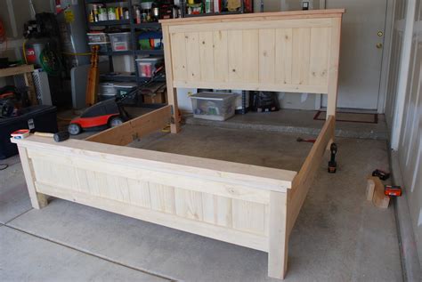 farmhouse bed plans king  woodworking