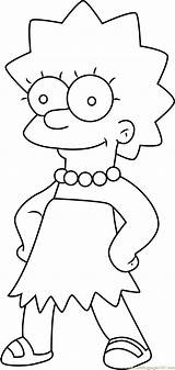 Simpson Lisa Maggie Coloring Pages Sister Characters Cartoon Coloringpages101 Color sketch template