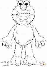 Coloring Elmo Pages Printable Drawing Paper sketch template