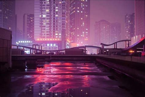 Nighttime Photos Of Hong Kong And China S Neon Soaked Back