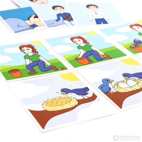sequencing card set childrens house montessori materials developing