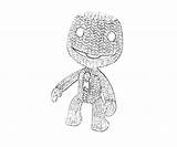 Sackboy Planet Little Big Coloring Template sketch template