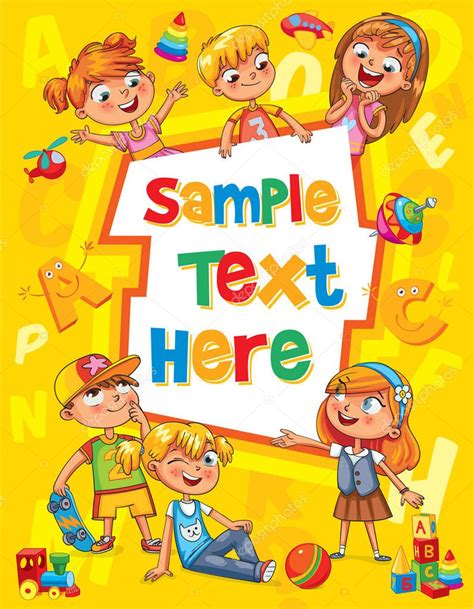 book cover  kids children book cover template  advertising