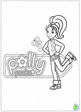 Dinokids Coloring Polly Pocket Close sketch template