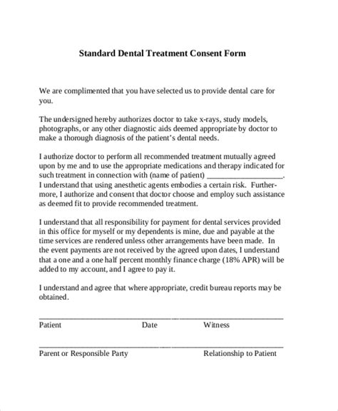 consent form  dental treatment driverlayer search engine