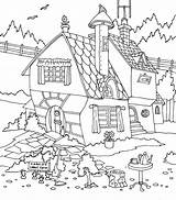 Coloring Little Towns Pages Adult Small Book Sweet Choose Board Kids sketch template