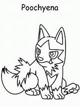 Coloring Poochyena Pages Pokemon Popular Library sketch template