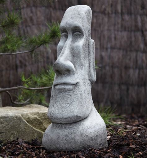 large easter island head statue male head sculpture amazoncouk