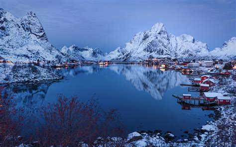 wallpaper nature blue norway mountains landscape