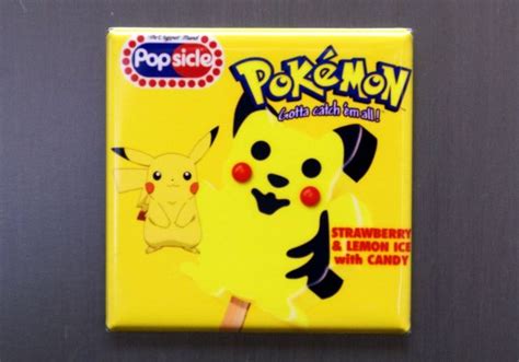 pikachu pokemon popsicle refrigerator fridge magnet video game nintendo k29