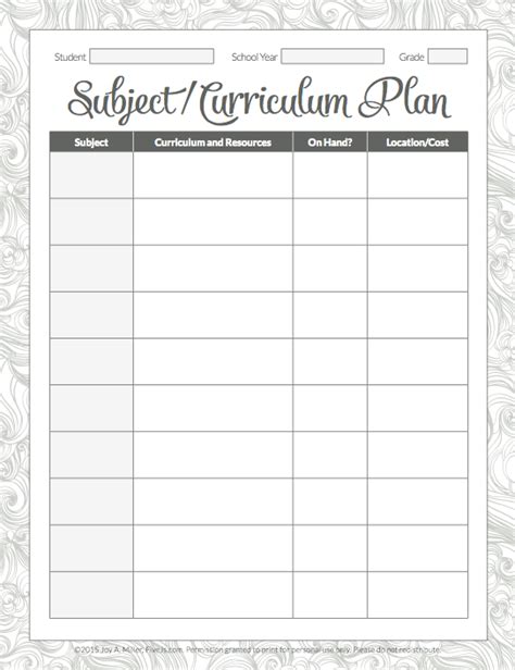 printable homeschool planner  js homeschool homeschool