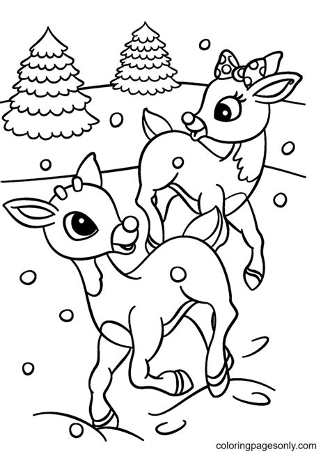 rudolph reindeer coloring pages reindeer coloring pages coloring