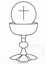 Chalice Coloring Template Communion First Symbol Drawing Printable Symbols Pages Banner Holy Templates Getdrawings Sketch sketch template