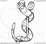 Hook Worm Fish Cartoon Clipart Coloring Vector Outlined Thoman Cory Regarding Notes sketch template