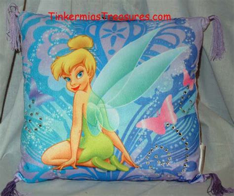 tinkerbell and butterflys deco pillow tinker ebay