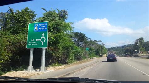 Jamaica Four Lane Highway From Montego Bay To Ocho Rios