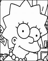 Lisa Coloring Simpson Simpsons Pages Cool Wecoloringpage sketch template