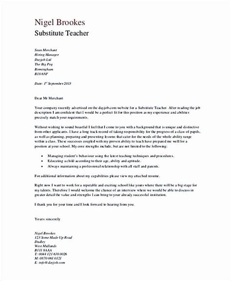 sample teacher letter  interest