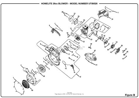homelite ut cc blower om  parts diagram  general assembly