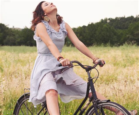 girl riding bike with dildo