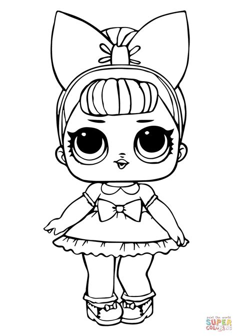 coloring page lol doll fancylitter coloring page surprise coloring home