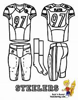 Football Jersey Drawing Steelers Getdrawings sketch template