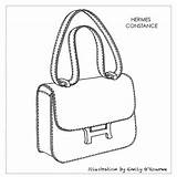 Handbags Borsa Constance Bolsos Sketches Sketsa Sac Drawings Borse Bocetos Crossbody Scegli sketch template