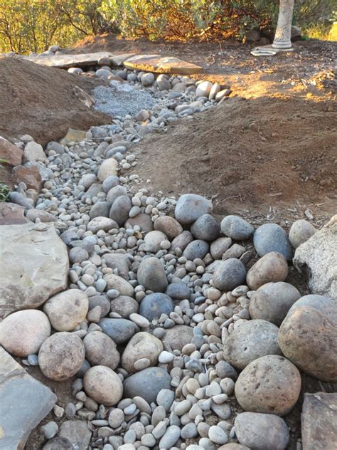 creating  dry creek bed  tips   natural