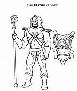 Skeletor Coloring Man He Pages Paper Cut Dolls Cartoon Outs Color Book Drawings Mostly Mostlypaperdolls Popular sketch template