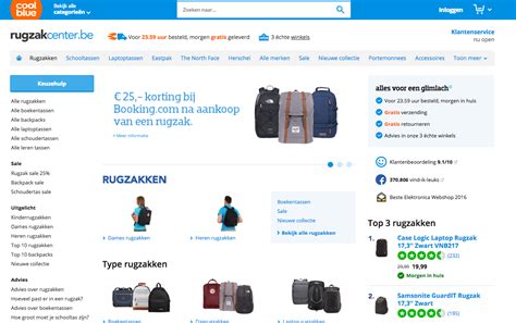 coolblue  bij bookingcom bij aankoop van rugzak promo codebe