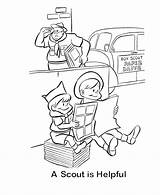 Scout Coloring Sheets Helpful Cub Activity Bluebonkers Printable Camping Popular Camp sketch template