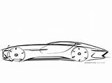 Maybach Mercedes Sketch Car Concept Simkom Davis Lee Name sketch template