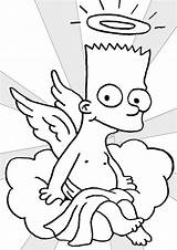 Coloring Pages Simpsons Bart Cute Color Printable Pdf sketch template