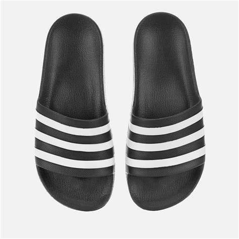 adidas adilette aqua  sandals  black  men lyst