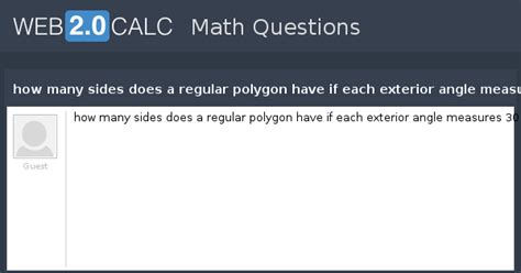 View Question How Many Sides Does A Regular Polygon Have