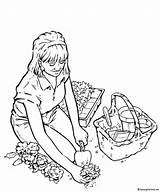Tuinieren Lente Gartenarbeit Ausmalbilder Planten Jardinage Coloriages Animaatjes Kleurplaatjes Stemmen Downloaden Uitprinten Vriend Erstellen Kalender sketch template