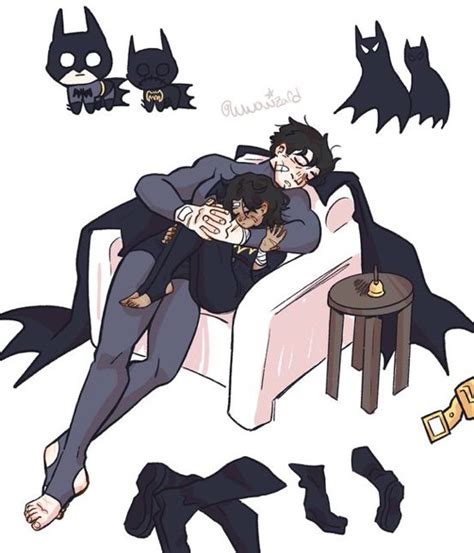 batman and catwoman intertwined comic art