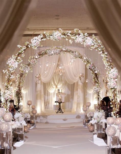 awesome indoor wedding ceremony  vintage  beautiful decoration ideas