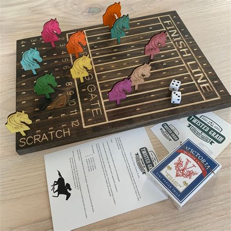 horse race board game dice  card game multiple player etsy canada