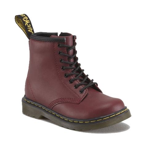 brooklee boot cherry red  classic dr martens  tiny feet