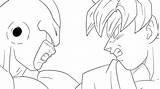 Frieza Goku Vegeta Pikpng Fights sketch template