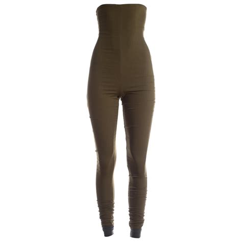 dolce and gabbana olive cotton spandex high waisted layered fitted