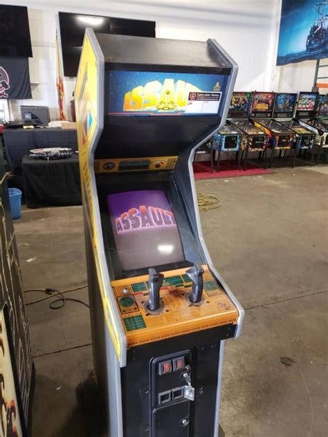 assault classic upright atari arcade game