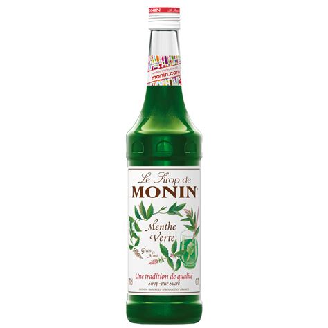 monin green mint syrup cl drinkstuff